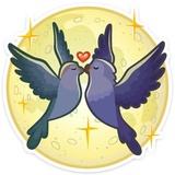 VK Love Birds WhatsApp Sticker #17