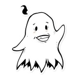 White Ghost WhatsApp Sticker #4