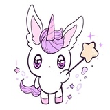 Young Unicorn WhatsApp Sticker #2